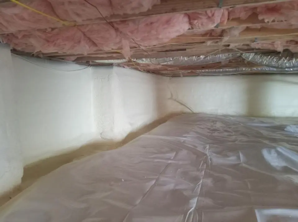 Crawl space encapsulation with closed-cell spray foam for Roof Maintenance in Cocoa